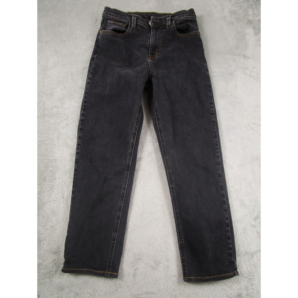 BDG Jeans Womens 27 Black Denim Girlfriend‎ Jean Distressed Cotton Pockets